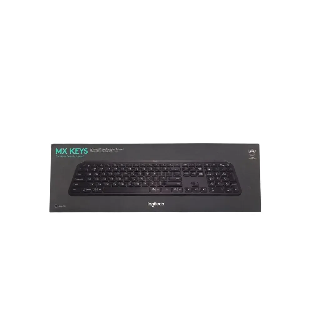 Logitech MX Keys Advanced Wireless Illuminated Keyboard Black With Dongle